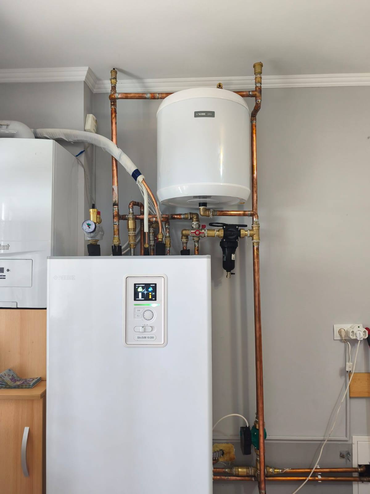 Centrală electrică și boiler